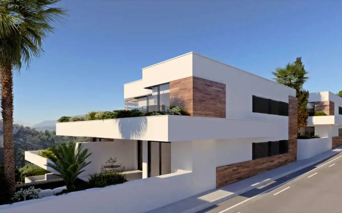 Vista exterior de Dúplex en venda en Benitachell / El Poble Nou de Benitatxell amb Terrassa i Piscina comunitària
