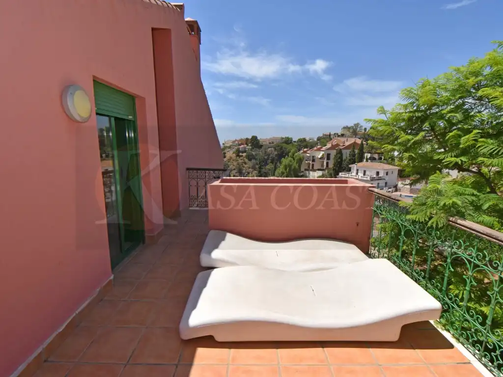 Terraza de Dúplex en venta en Fuengirola con Aire acondicionado, Jardín privado y Terraza