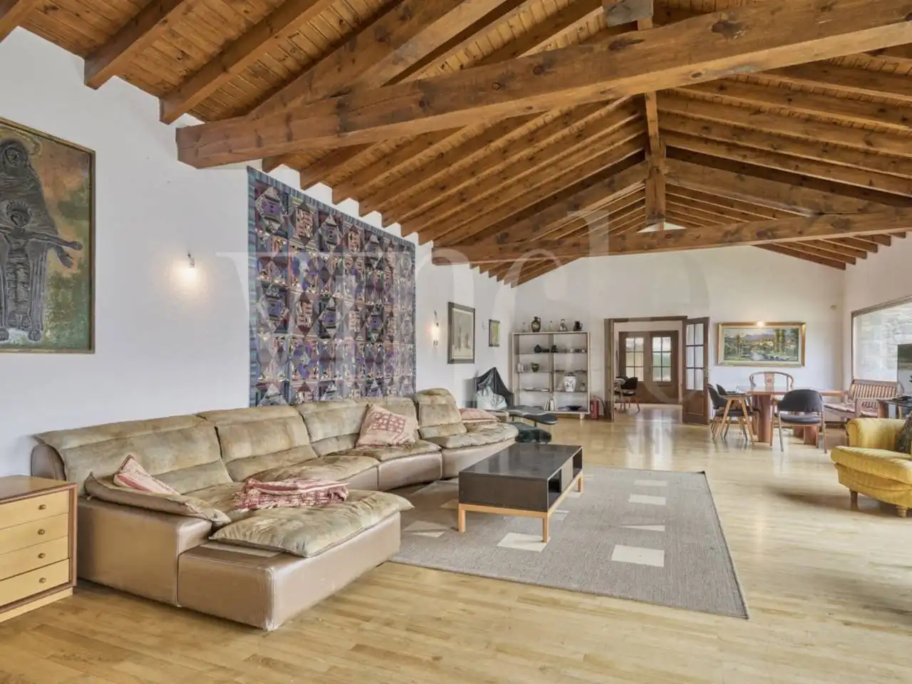 Sala d'estar de Casa o xalet en venda en Bolvir amb Jardí privat i Parquet