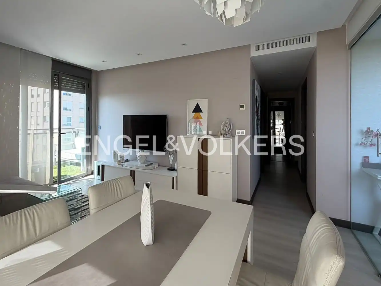 Living room of Flat for rent in Valencia  with Air Conditioner, Heating and Terrace