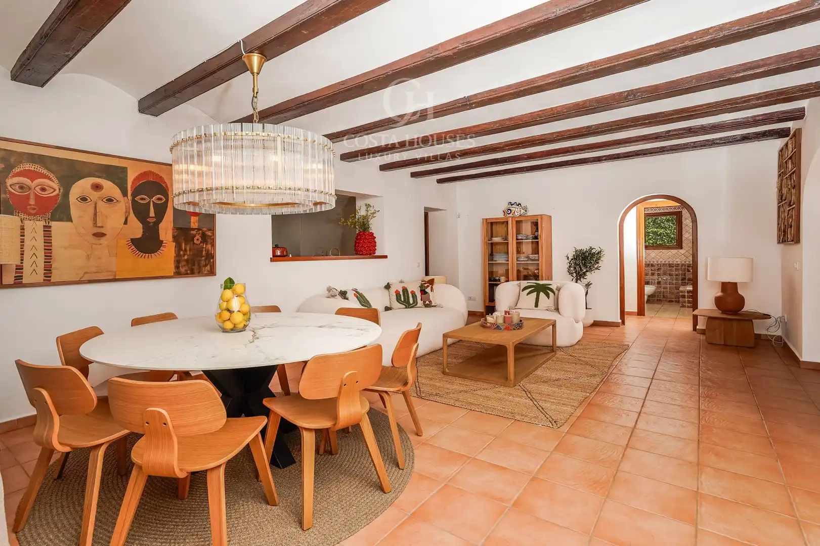 Dining room of Houses for sale in Jávea / Xàbia  with Air Conditioner, Heating and Private garden