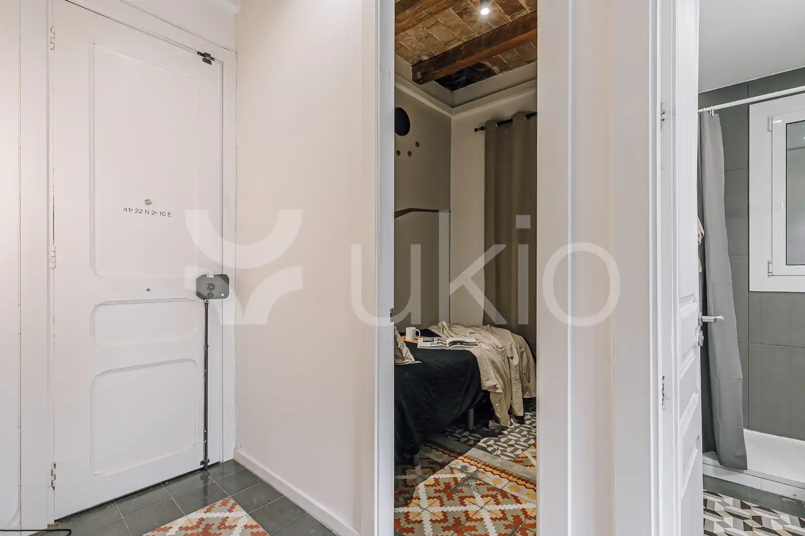 Schlafzimmer von Wohnungen zur Miete in Barcelona mit Klimaanlage, Heizung und Möbliert