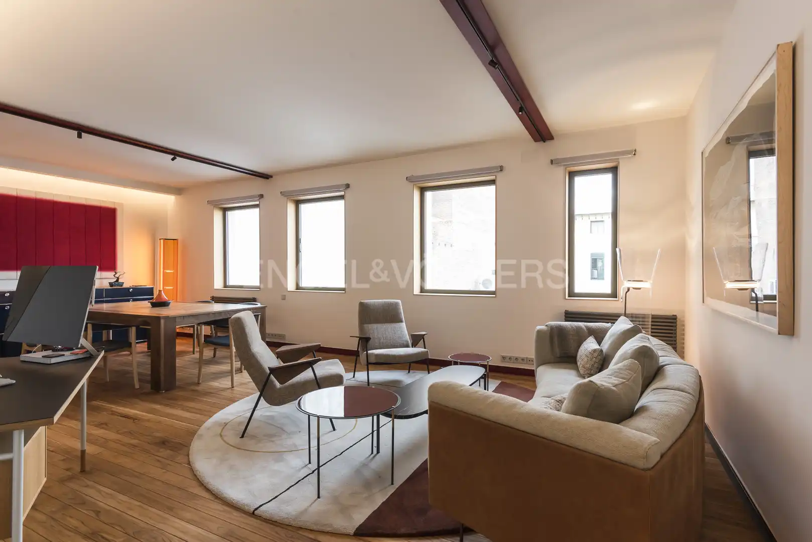 Living room of Flat for rent in Barrio de Salamanca