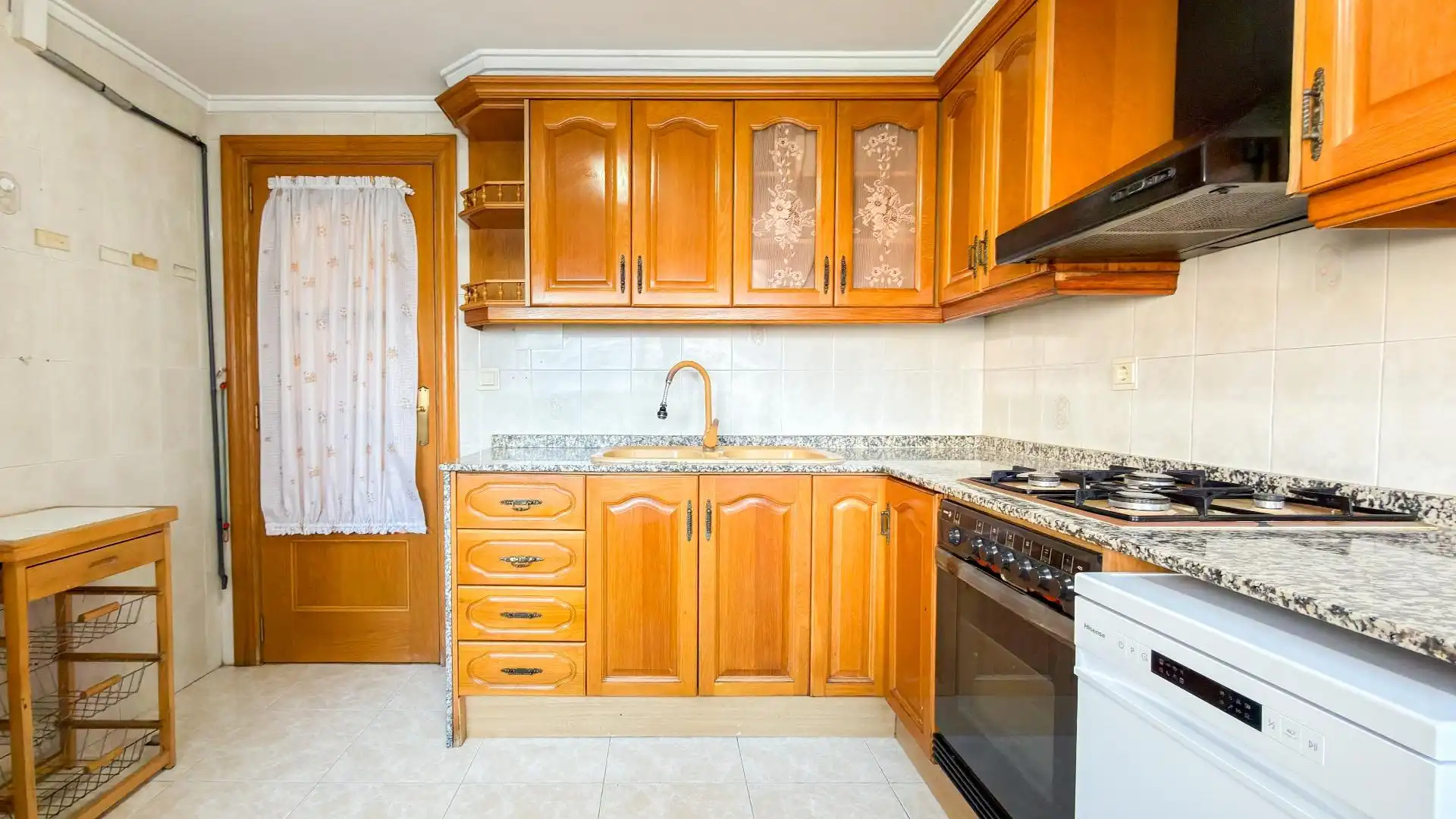 Küche von Wohnung zum Verkauf in Valencia mit Klimaanlage, Heizung und Parkett