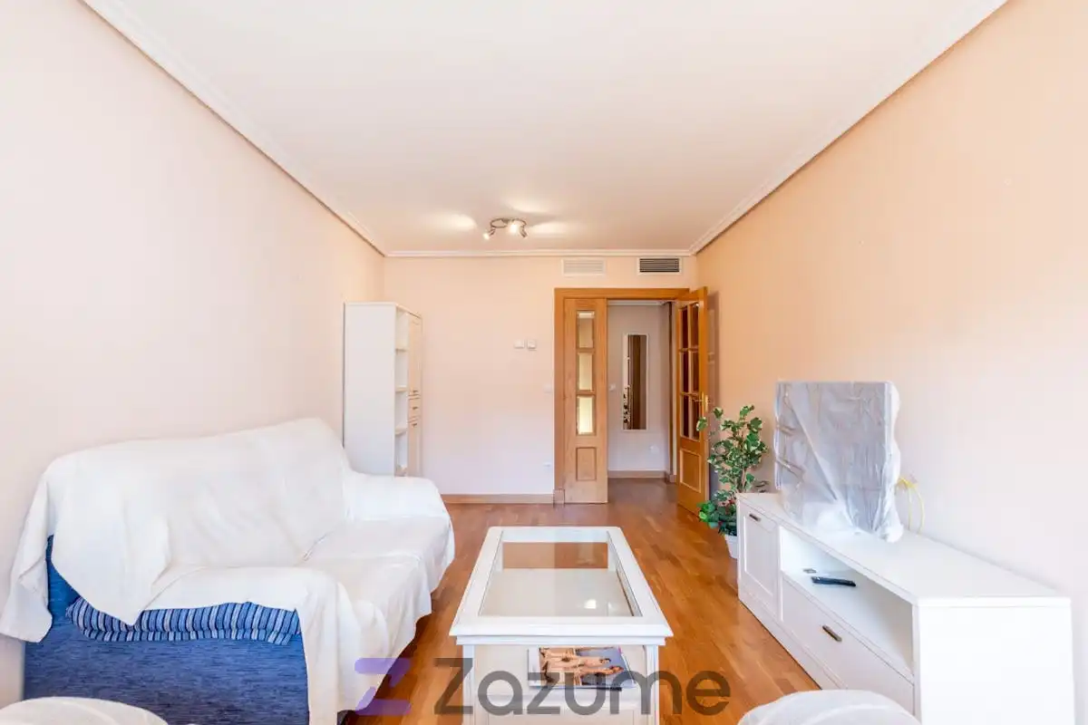 Wohnzimmer von Wohnung zur Miete in Zaragoza mit Klimaanlage, Heizung und Parkett