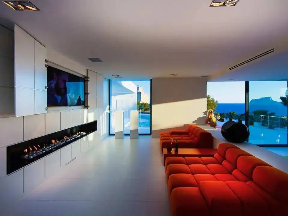 Sala de estar de Casa o chalet en venta en Moraira con Aire acondicionado, Calefacción y Terraza
