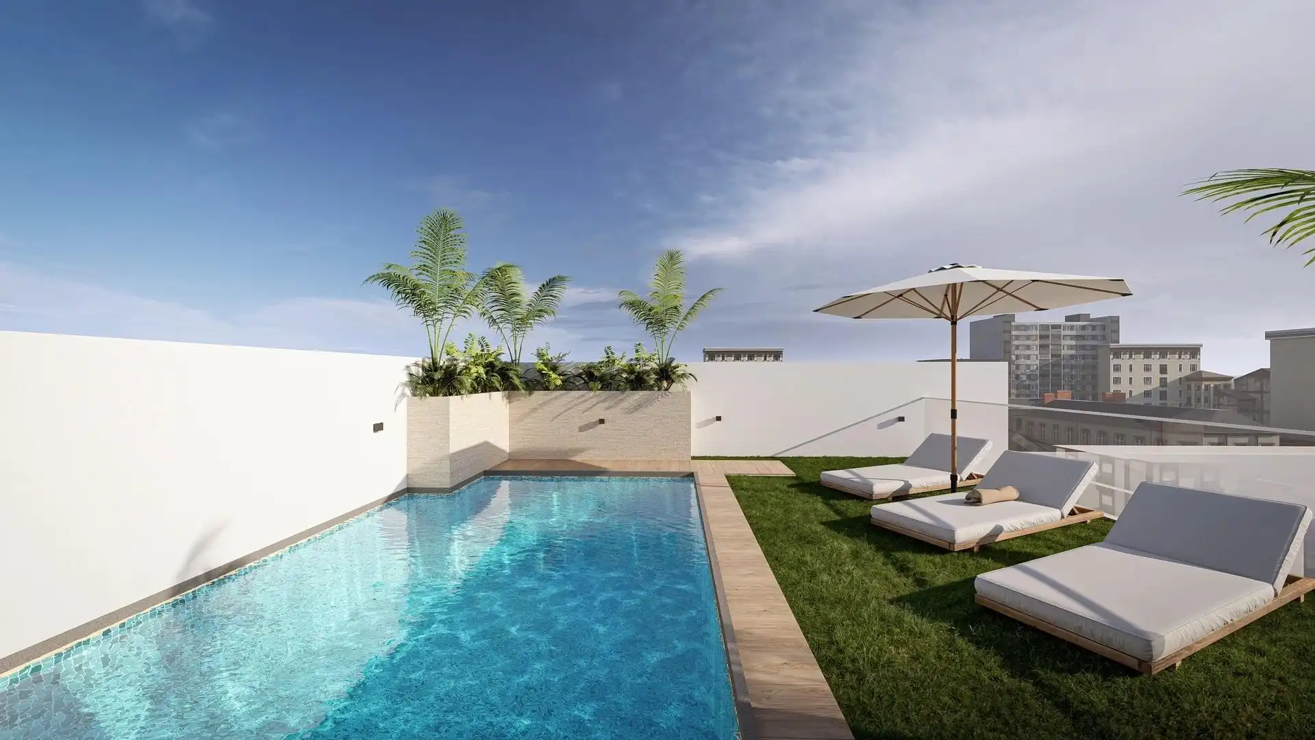 Schwimmbecken von Erdgeschoss zum Verkauf in Torrevieja mit Klimaanlage, Terrasse und Gemeinschaftspool
