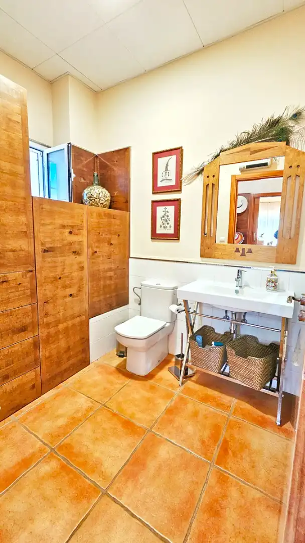 Baño de Casa o chalet en venta en Cañaveral de León con Aire acondicionado, Jardín privado y Terraza