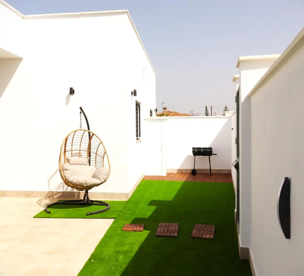Terrace of Houses for rent in Chiclana de la Frontera  with Air Conditioner, Private garden and Terrace