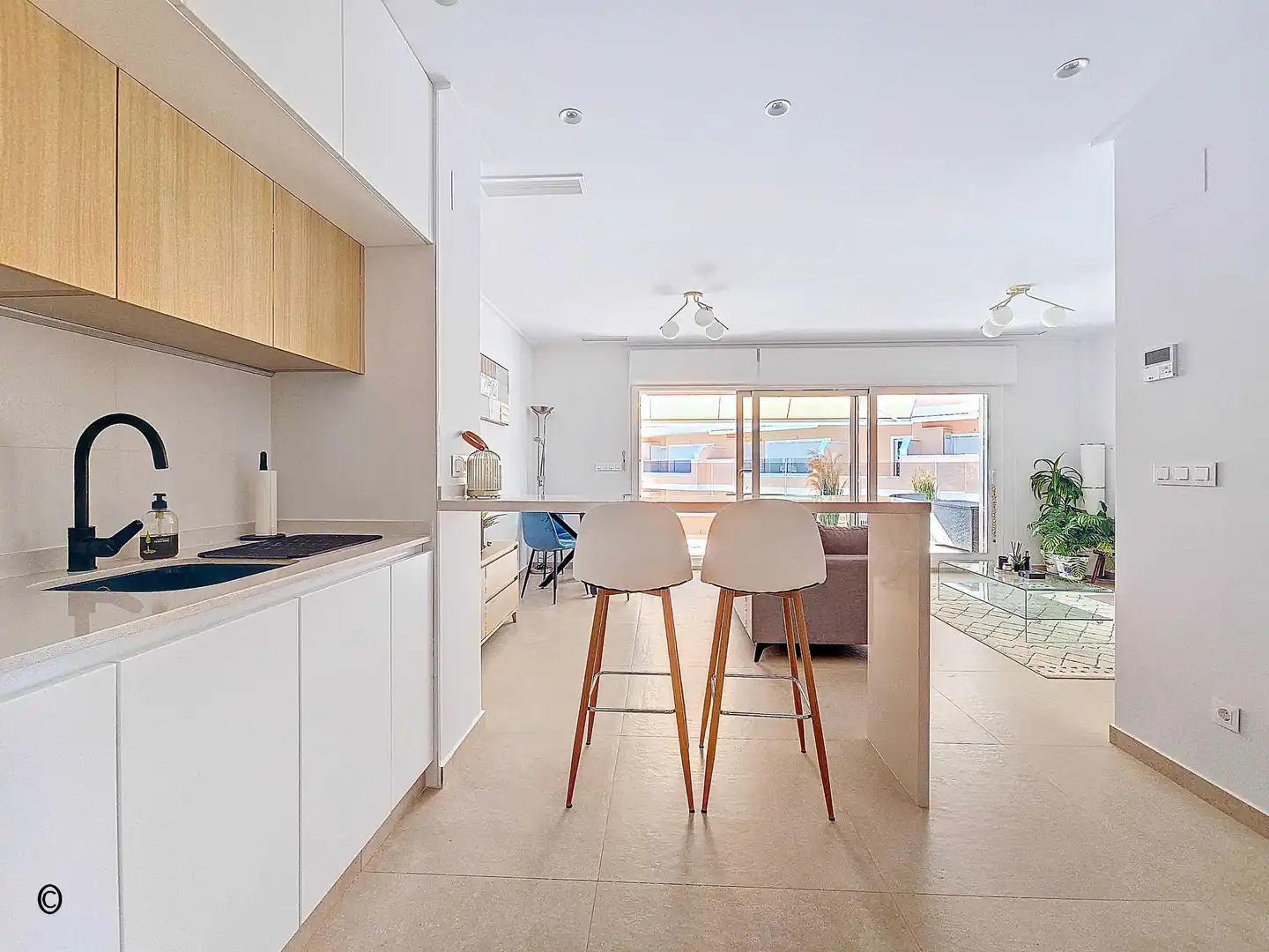 Cocina de Apartamento en venta en Guardamar del Segura con Aire acondicionado, Calefacción y Terraza