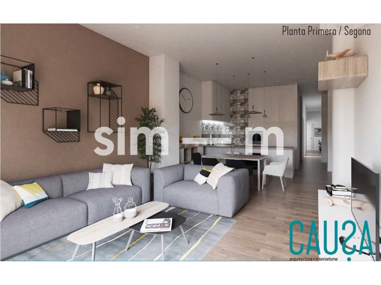 Living room of Flat for sale in Vic  with Heating and Balcony