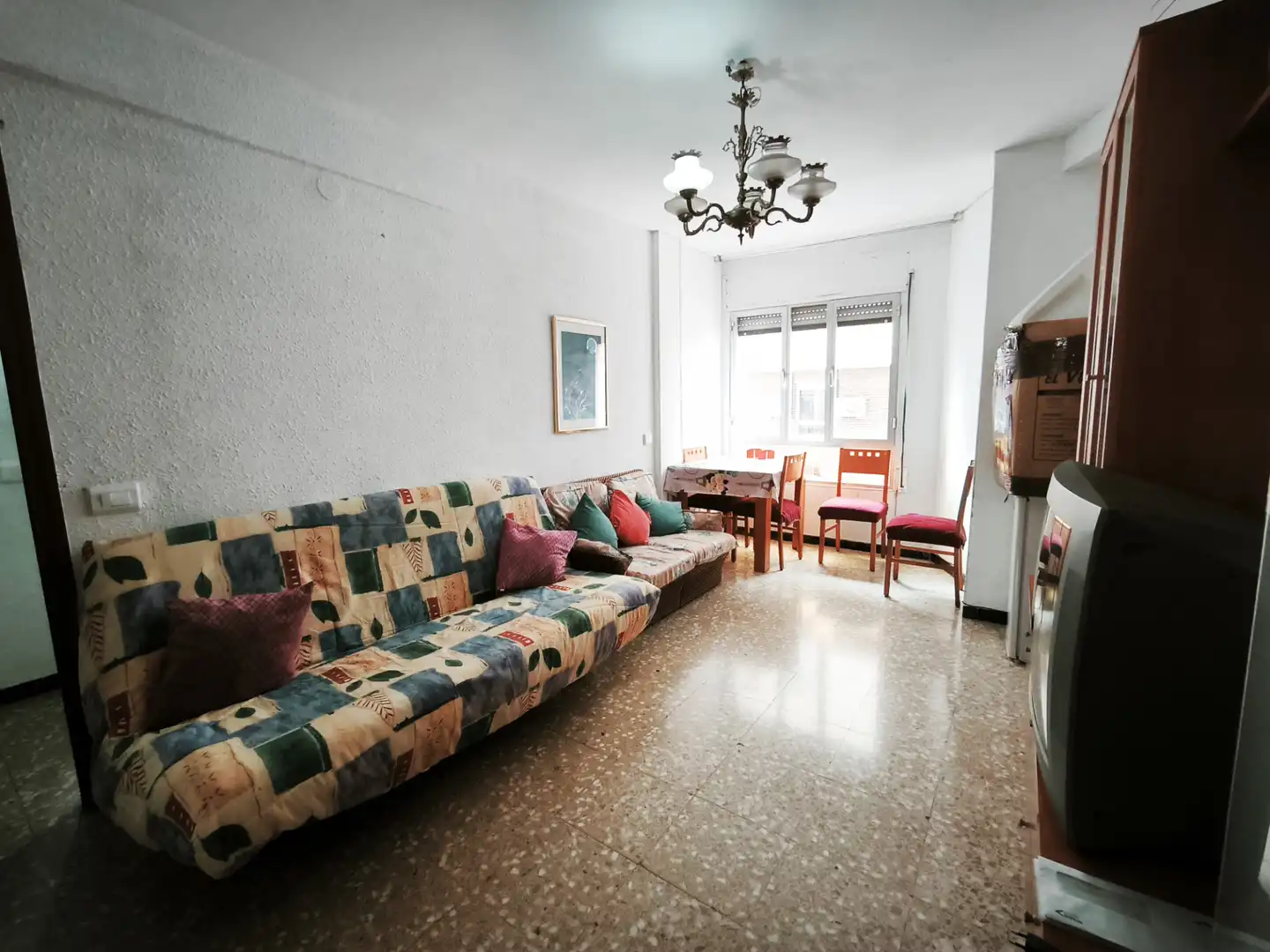 Wohnzimmer von Wohnung zum Verkauf in La Ràpita mit Möbliert