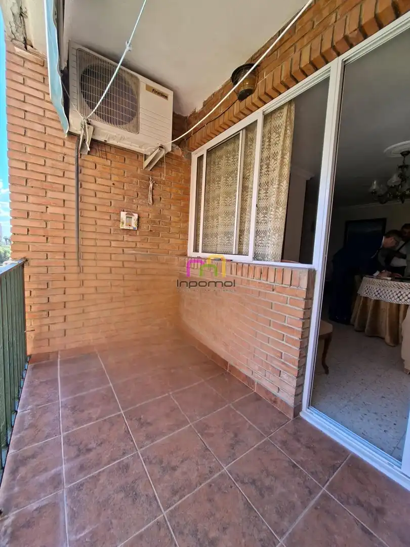 Balcony of Flat for sale in Badajoz  with Air Conditioner, Heating and Terrace