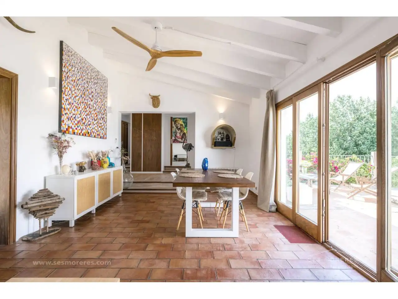 Comedor de Casa o chalet en venta en Es Castell con Calefacción, Jardín privado y Terraza