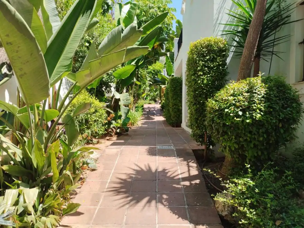 Exterior view of Flat for sale in Marbella  with Air Conditioner, Heating and Private garden