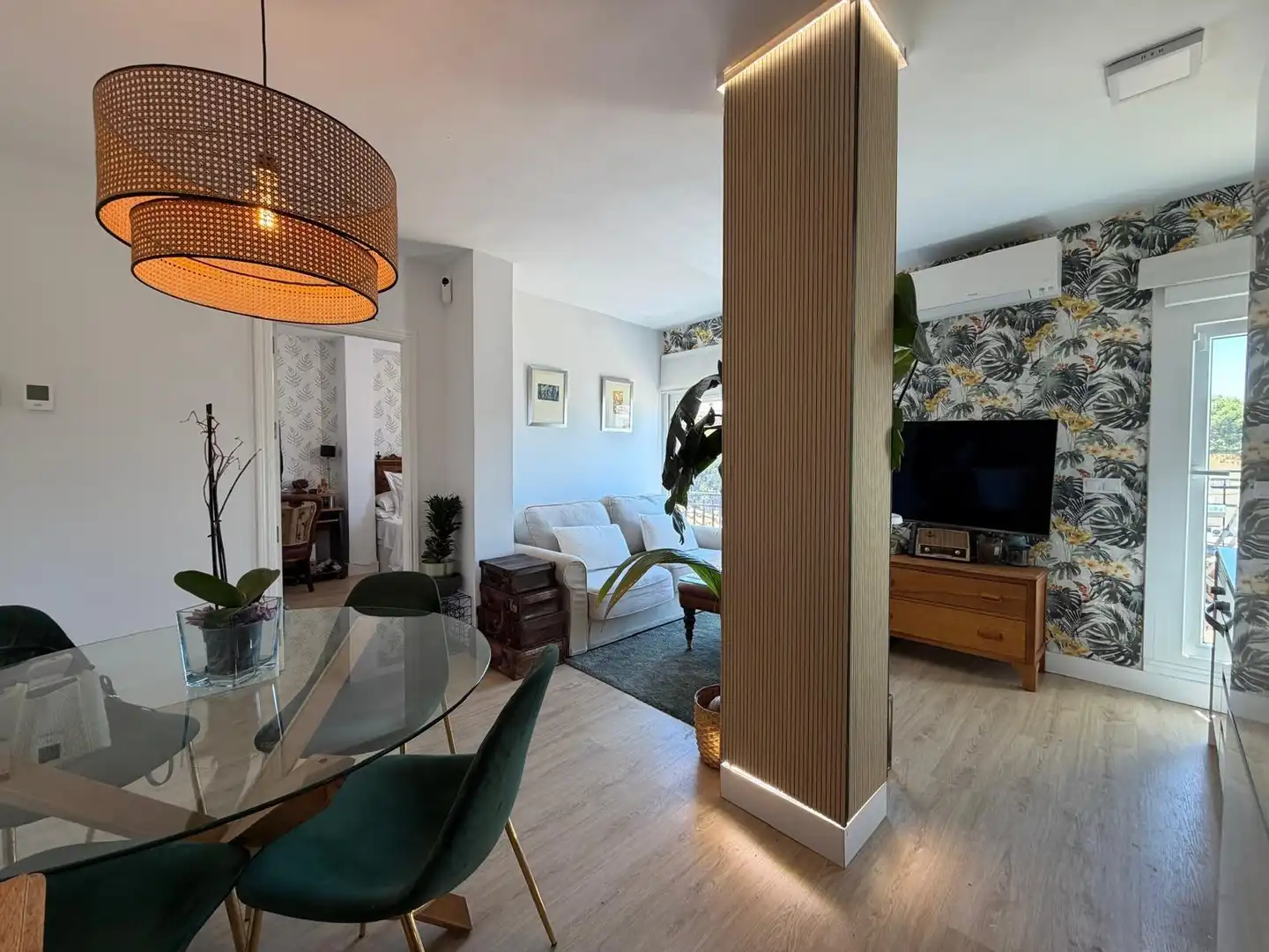 Wohnzimmer von Wohnungen zum Verkauf in Torremolinos mit Klimaanlage, Heizung und Terrasse