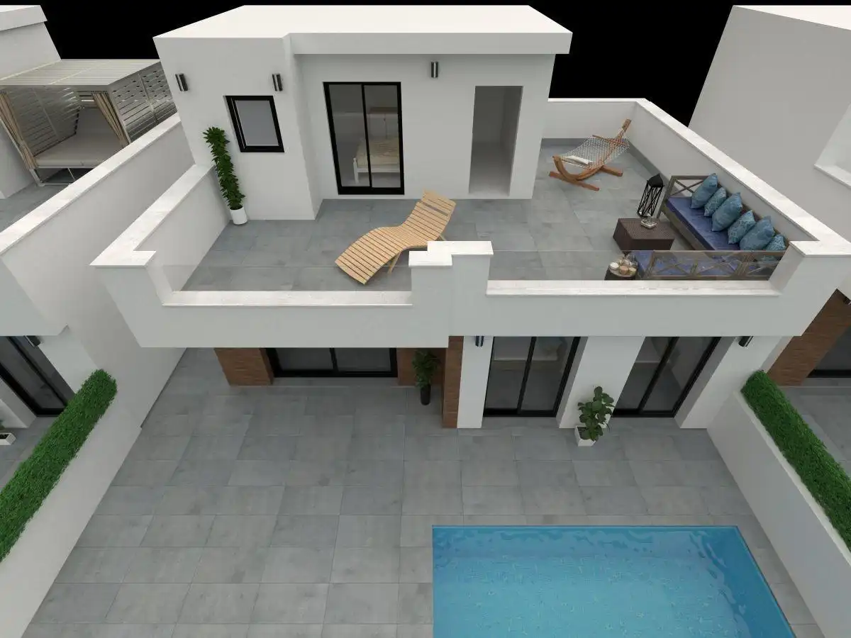 Terraza de Casa o chalet en venta en San Pedro del Pinatar con Piscina