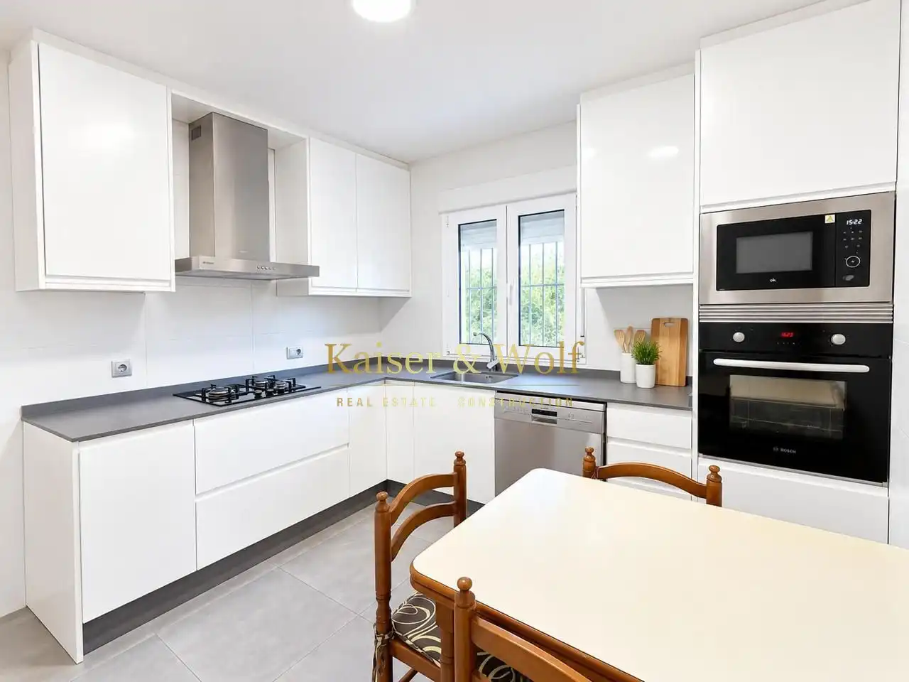 Cocina de Casa o chalet en venta en Elche / Elx con Aire acondicionado, Jardín privado y Piscina