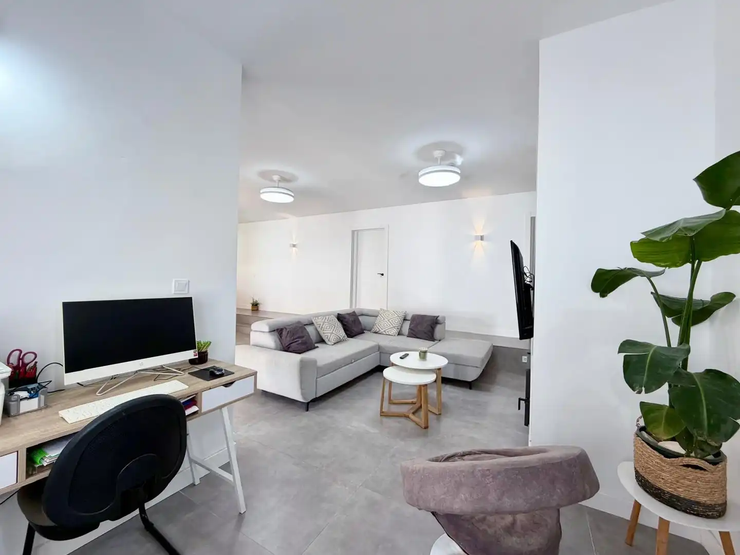 Living room of Houses for sale in Roquetas de Mar  with Air Conditioner, Heating and Private garden
