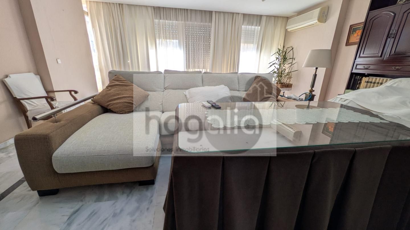 Living room of Flat for sale in  Sevilla Capital  with Air Conditioner, Storage room and Furnished