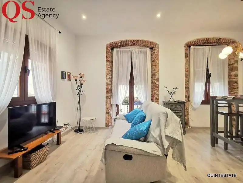 Sala de estar de Piso de alquiler en Blanes con Aire acondicionado, Calefacción y Terraza