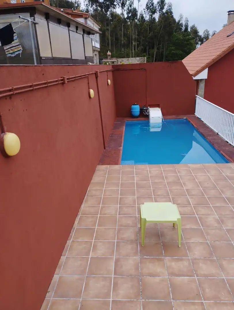 Piscina de Casa o chalet en venta en Santiago de Compostela  con Calefacción, Jardín privado y Terraza
