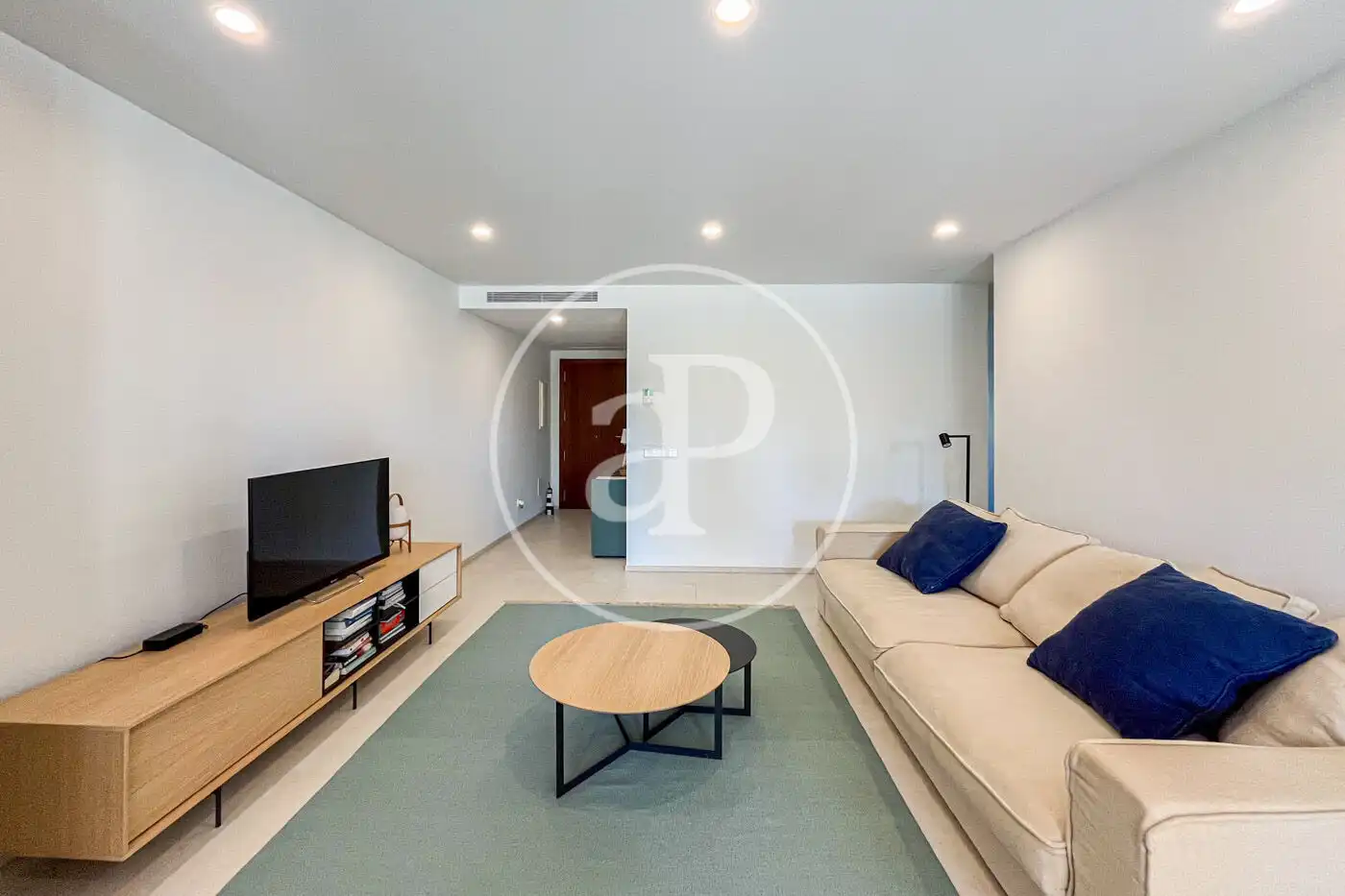 Wohnzimmer von Wohnung zur Miete in Pollença mit Klimaanlage, Heizung und Terrasse