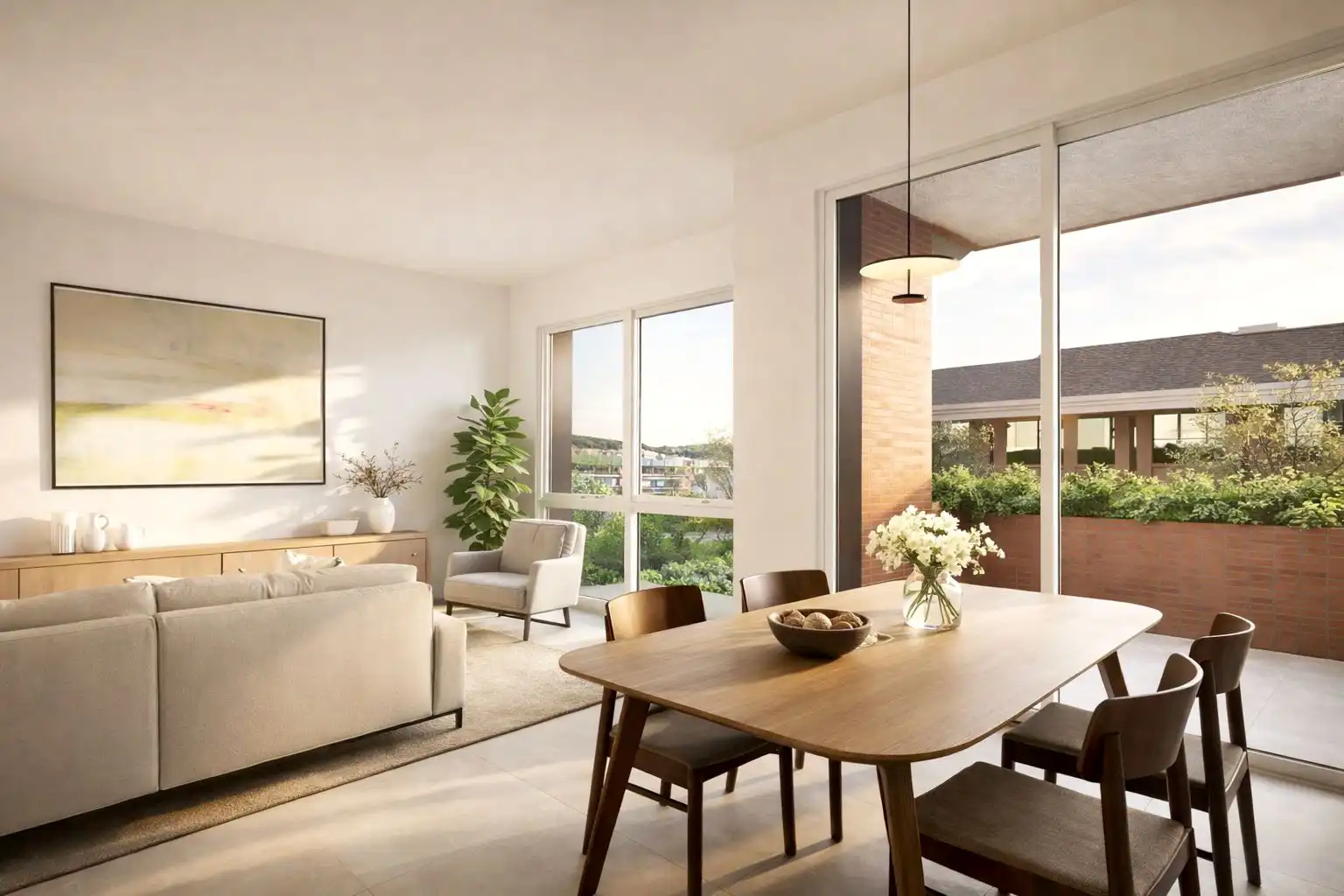 Sala de estar de Dúplex en venta en Granollers con Aire acondicionado, Calefacción y Parquet
