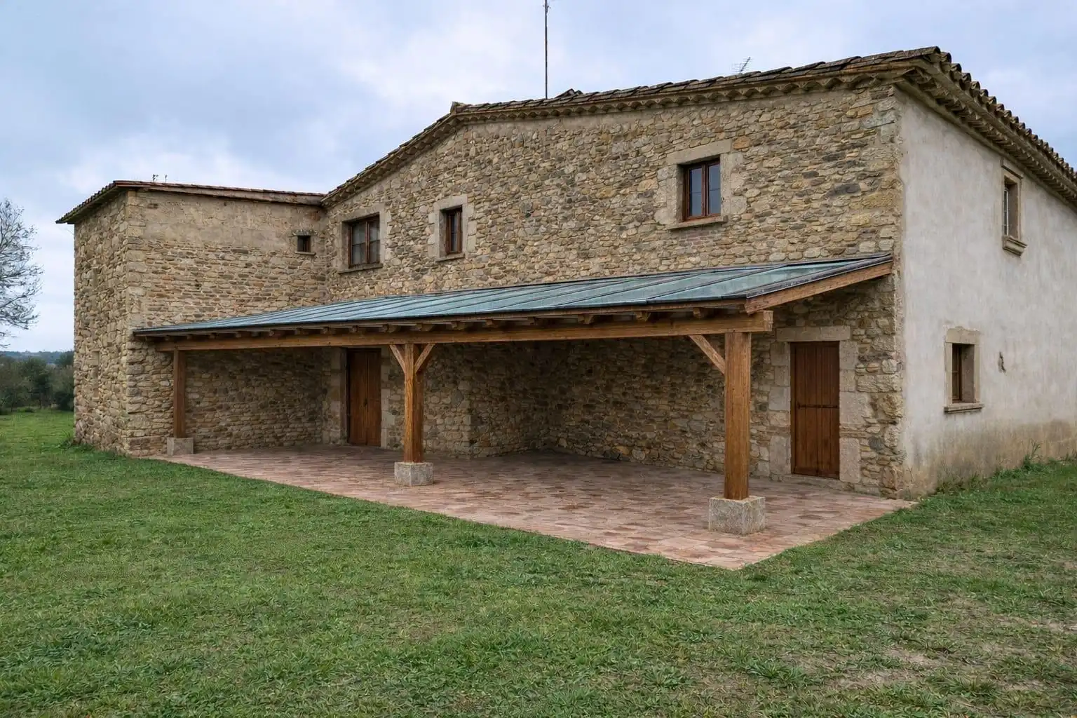 Vista exterior de Finca rústica en venda en Caldes de Malavella amb Calefacció i Jardí privat