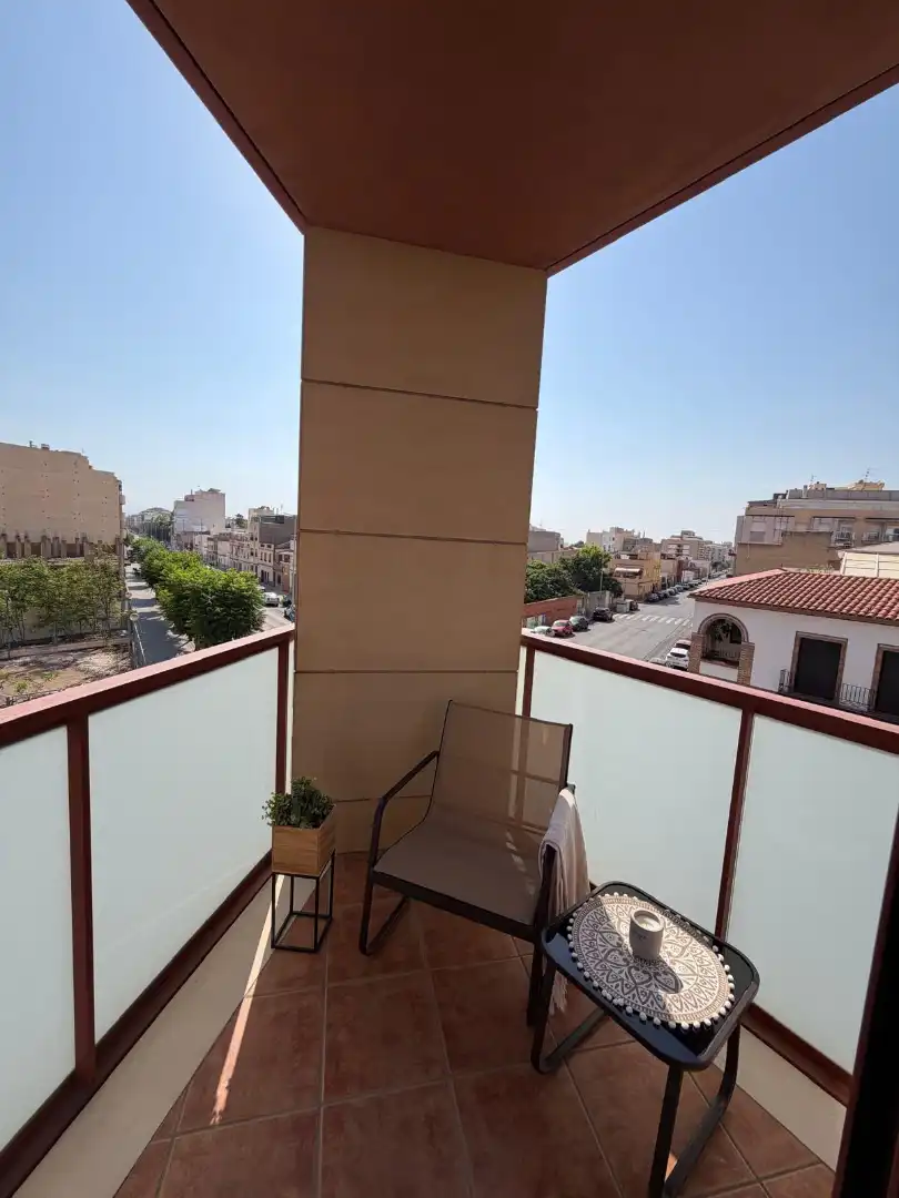 Balcony of Flat for sale in Almazora / Almassora  with Storage room, Furnished and Oven