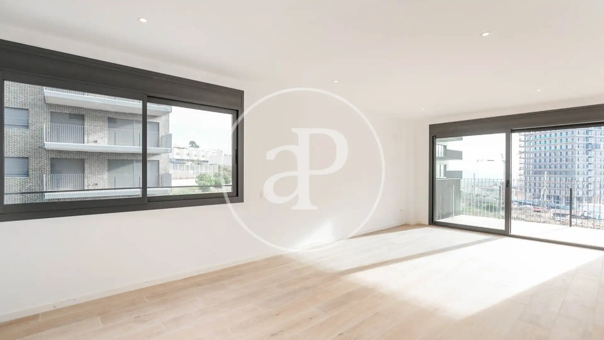 Wohnzimmer von Wohnung zur Miete in Esplugues de Llobregat mit Klimaanlage, Heizung und Terrasse