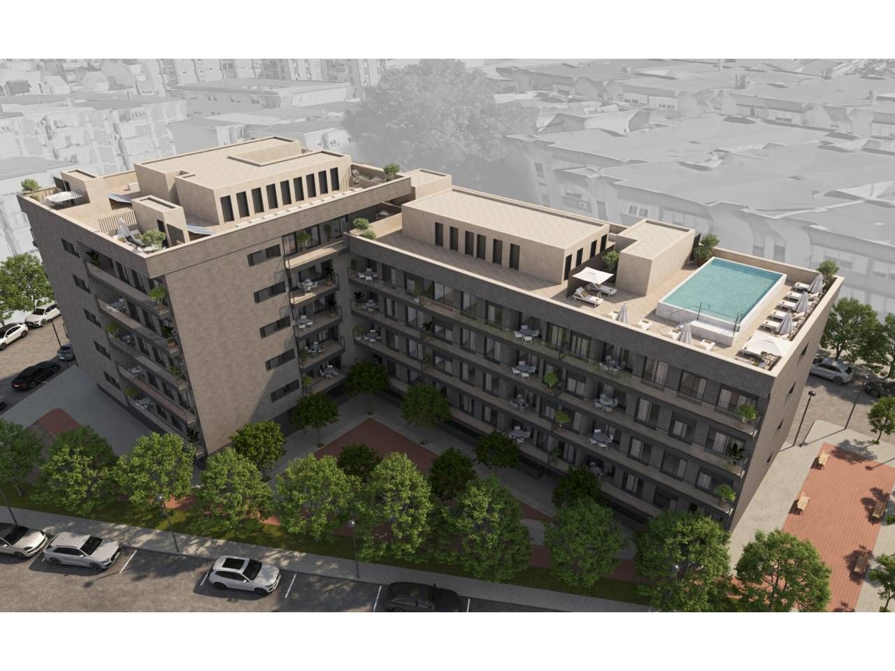 Vista exterior de Pis en venda en  Huelva Capital amb Aire condicionat, Calefacció i Terrassa
