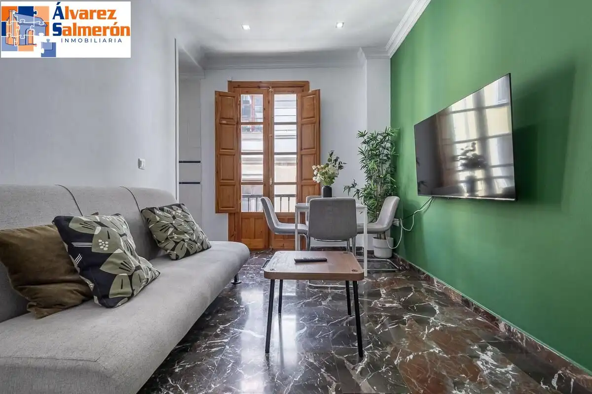Sala de estar de Piso en venta en Granada con Balcón