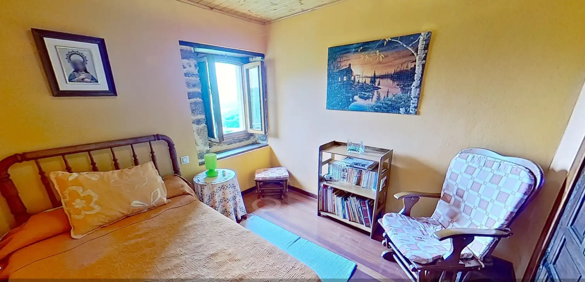 Habitación de Finca rústica en venta en Tineo con Jardín privado, Parquet y Terraza
