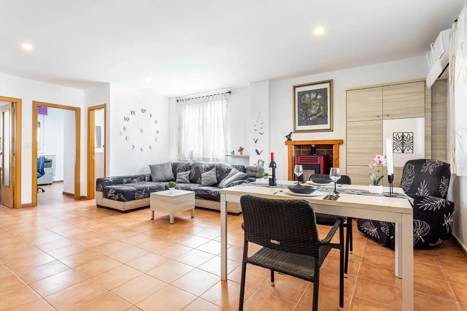 Sala de estar de Casa adosada en venta en Montserrat con Aire acondicionado, Jardín privado y Terraza