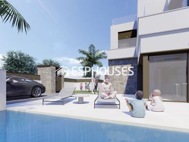 Semi-detached house with balcony for sale in Benijófar