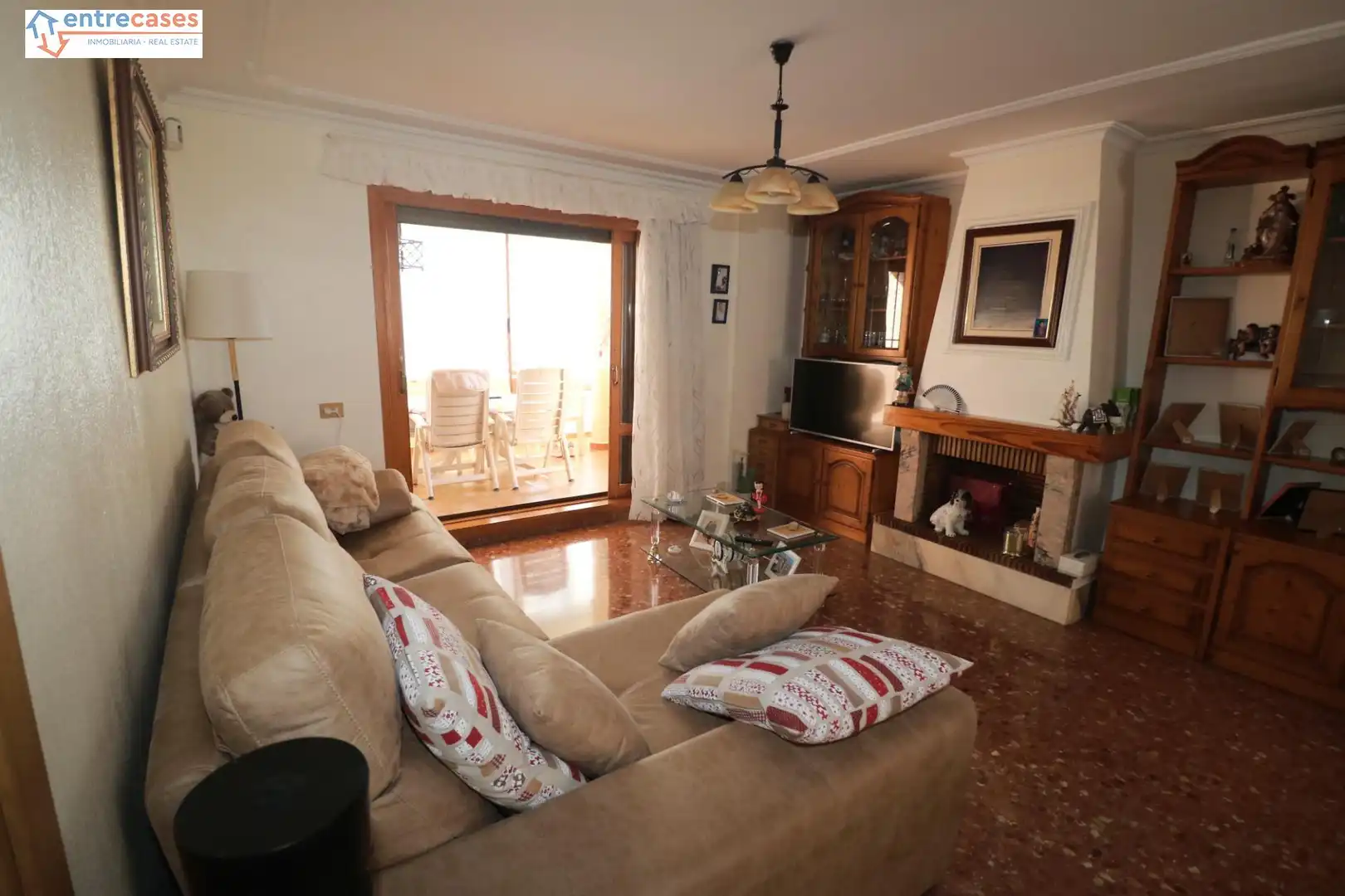 Living room of Houses for sale in Sagunto / Sagunt  with Air Conditioner, Private garden and Terrace