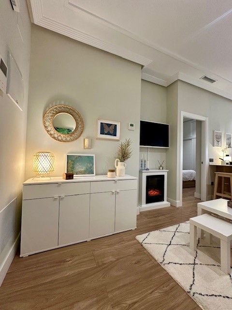 Bedroom of Apartment to rent in  Madrid Capital  with Air Conditioner, Furnished and Oven