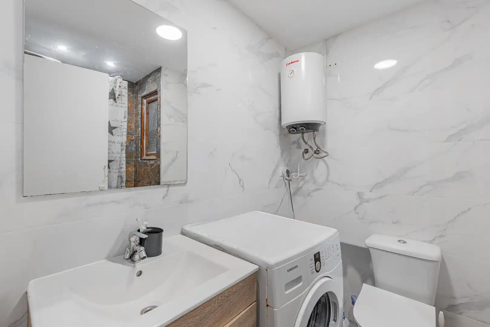 Bathroom of Flat for sale in  Palma de Mallorca  with Air Conditioner, Heating and Parquet flooring