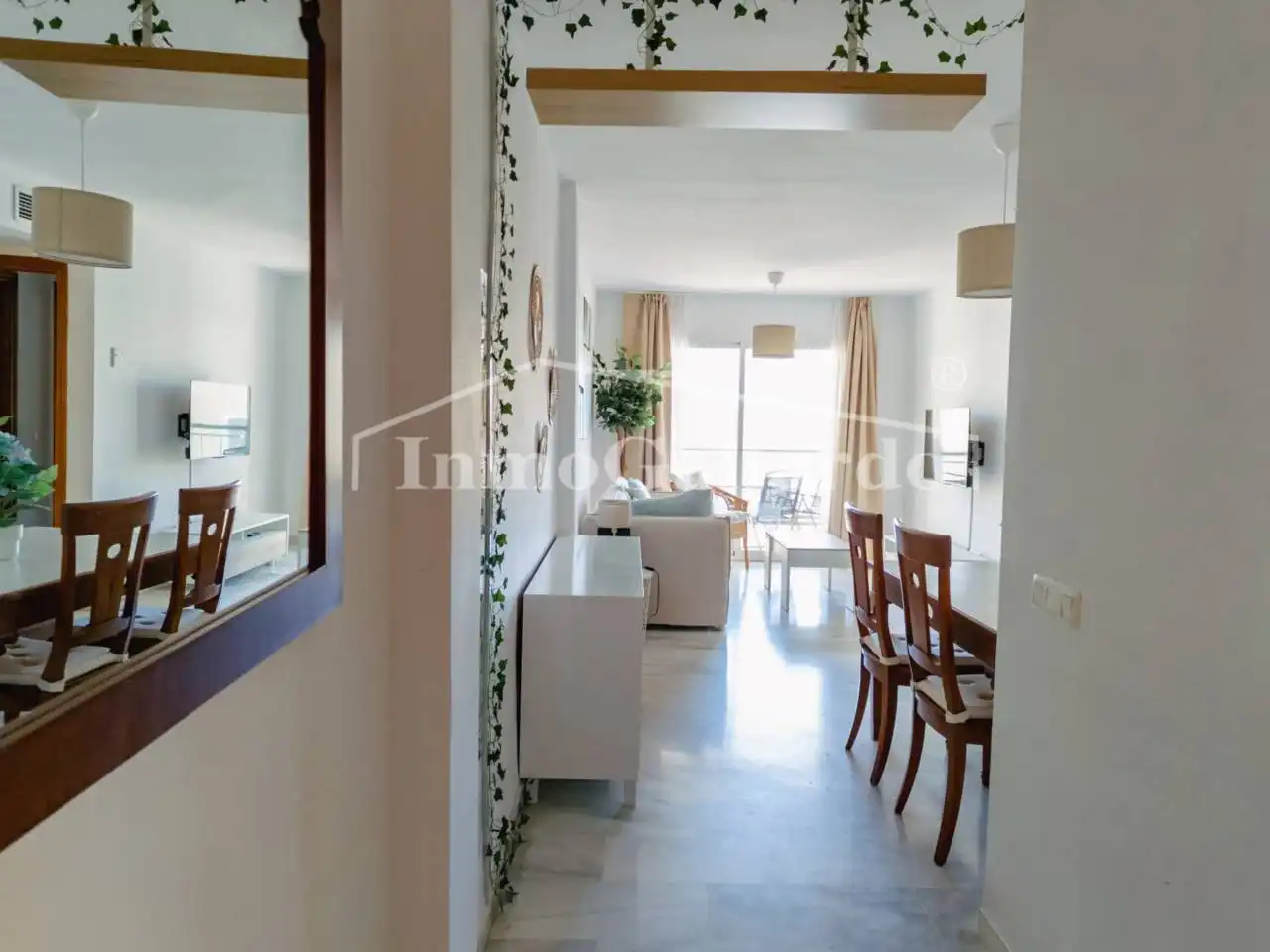 Living room of Apartments for rent in Rincón de la Victoria  with Terrace, Furnished and Community pool
