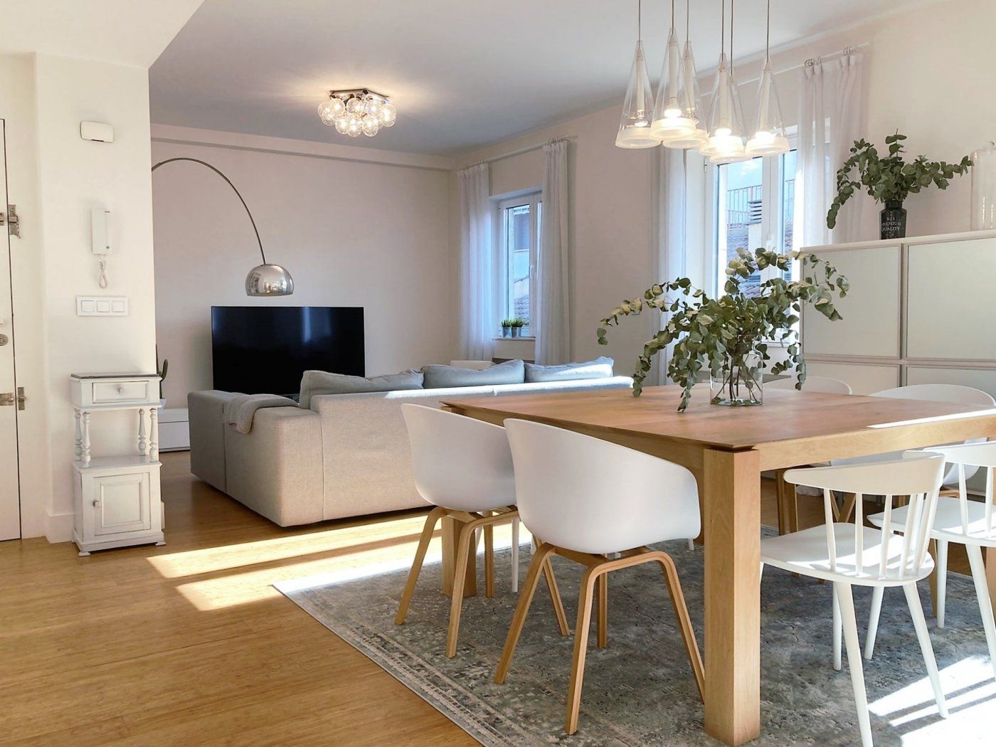 Living room of Flat for sale in  Murcia Capital  with Air Conditioner, Heating and Parquet flooring