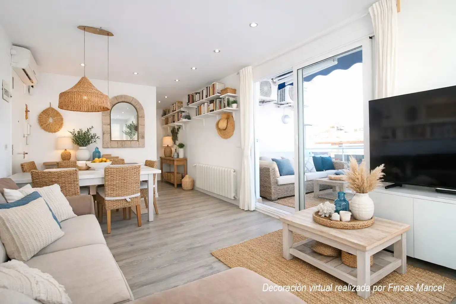 Sala de estar de Ático en venta en Sitges con Aire acondicionado, Calefacción y Terraza