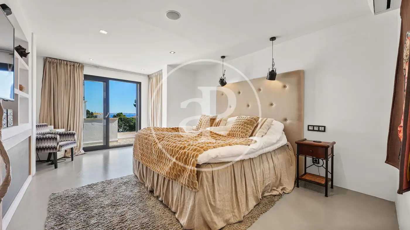 Schlafzimmer von Haus oder Chalet zum Verkauf in  Palma de Mallorca mit Klimaanlage, Heizung und Abstellraum