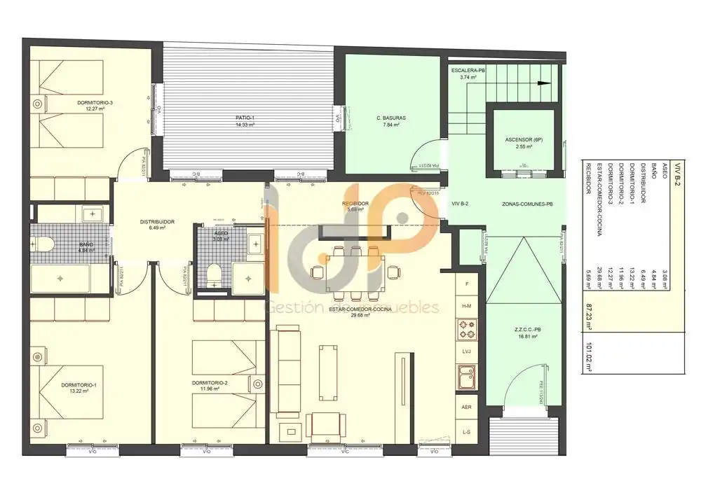 Piso con ascensor en venta en Huércal-Overa, imagen 2