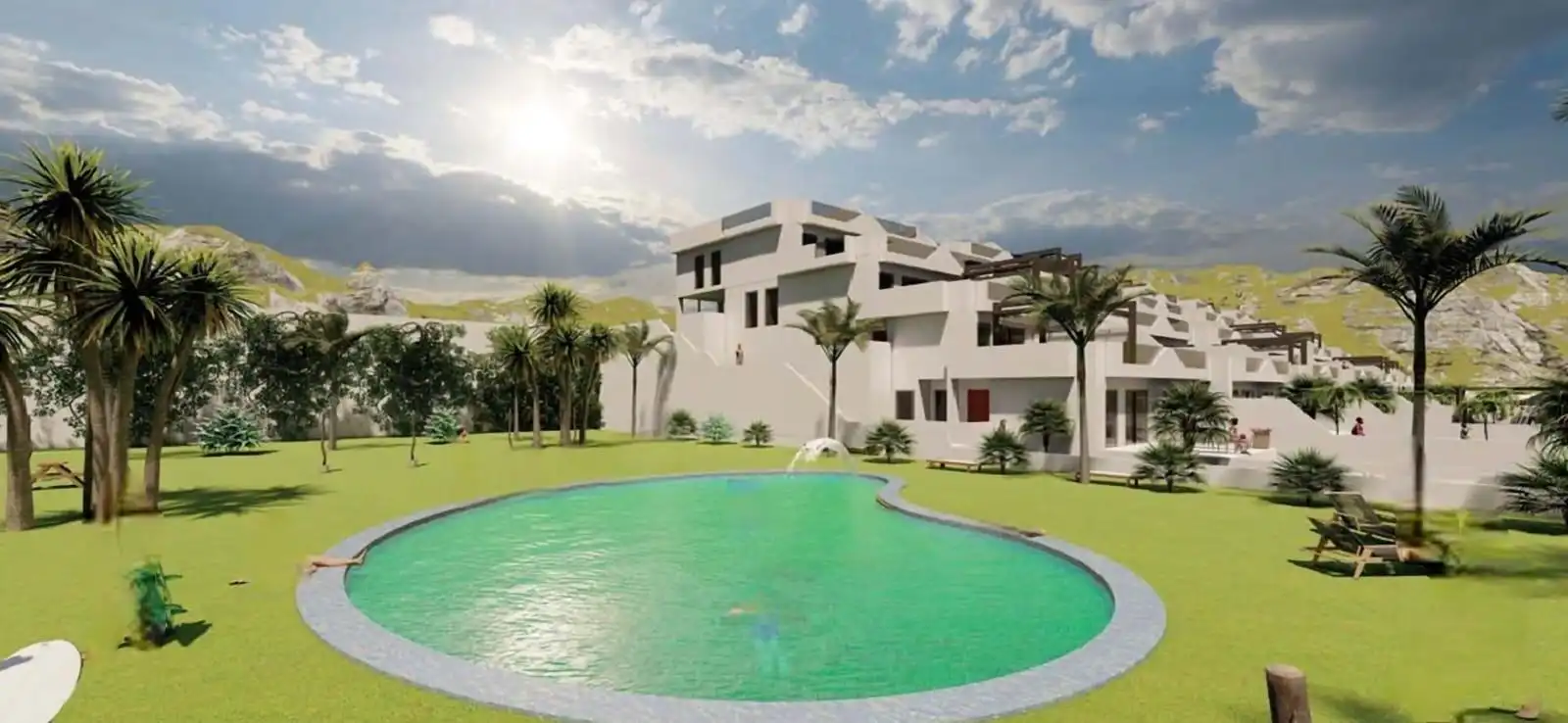Piscina de Apartamento en venta en Mutxamel con Aire acondicionado, Calefacción y Terraza