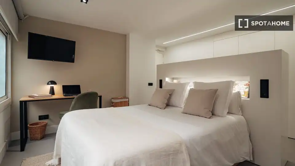 Habitación de Piso de alquiler en Barcelona con Aire acondicionado, Calefacción y Amueblado