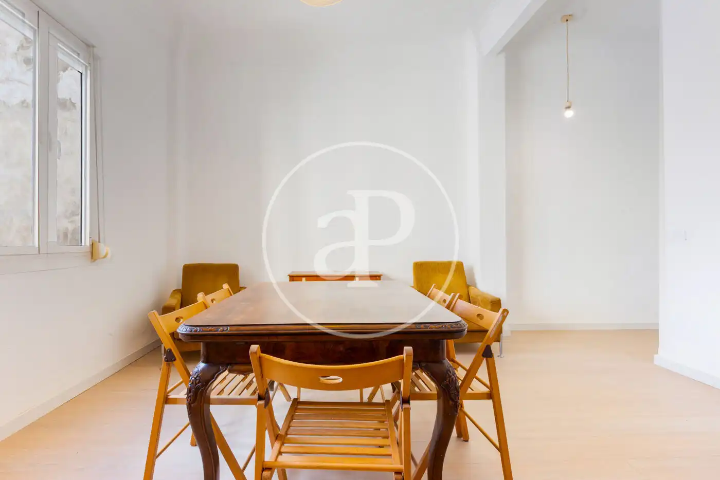 Dining room of Flat for rent in Valencia  with Air Conditioner and Furnished