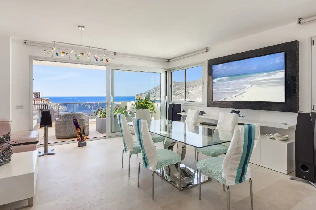 Esszimmer von Wohnungen zum Verkauf in Andratx mit Terrasse, Schwimmbad und Balkon