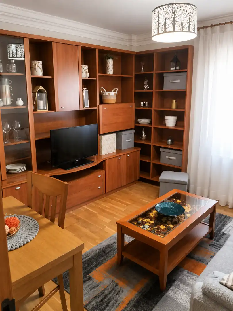 Sala de estar de Piso de alquiler en Santander con Amueblado y Horno