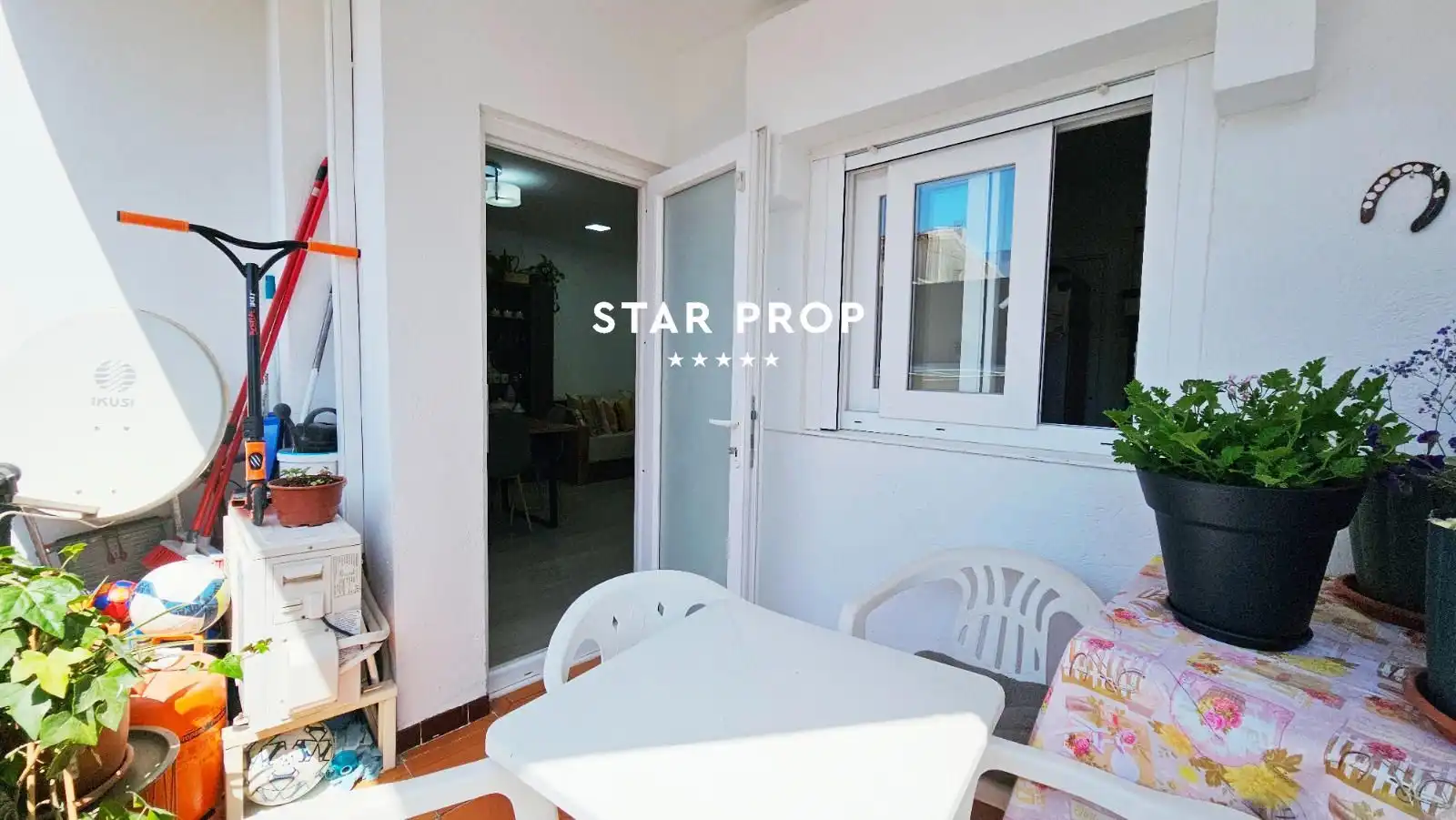 Balcony of Flat for sale in Roses  with Heating, Terrace and Oven